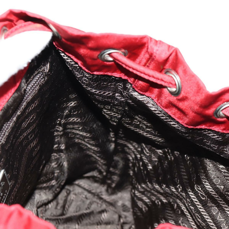 【日本直送】PRADA 雙肩包 尼龍 紅色 銀色 正品 150439V-27