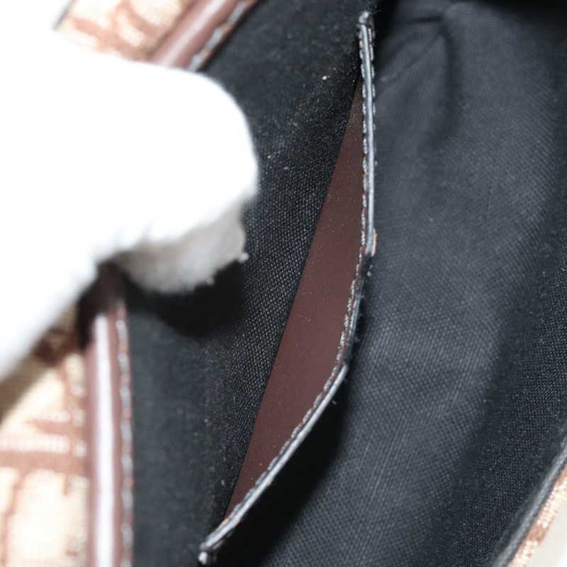 【日本直送】Christian Dior Trotter帆布Bobby單肩包 棕色金色 正品 147910M-24