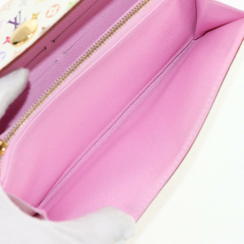 【日本直送】路易威登 (LOUIS VUITTON) 多色 Portefeuille Sarah 長白色手袋 M93532 LV Auth 151181V-22