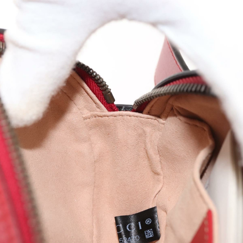 【日本直送】GUCCI GG Marmont 腰包 皮革 紅色 金色 476434 正品 151177M-20