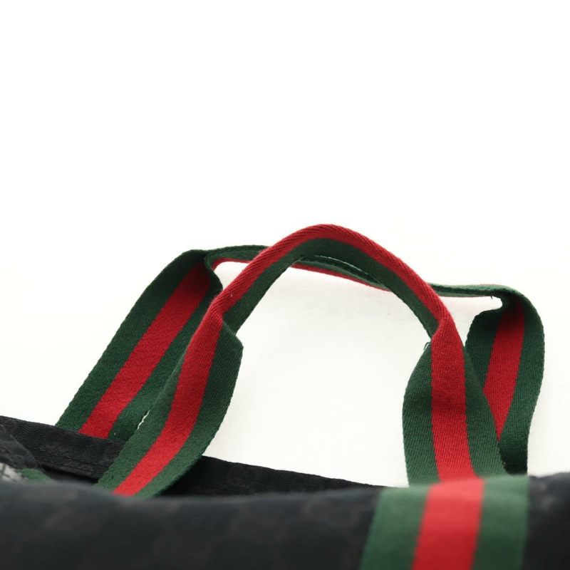 【日本直送】GUCCI GG帆布織帶雪莉酒系列手提包 黑色 189669 正品 149612V-7