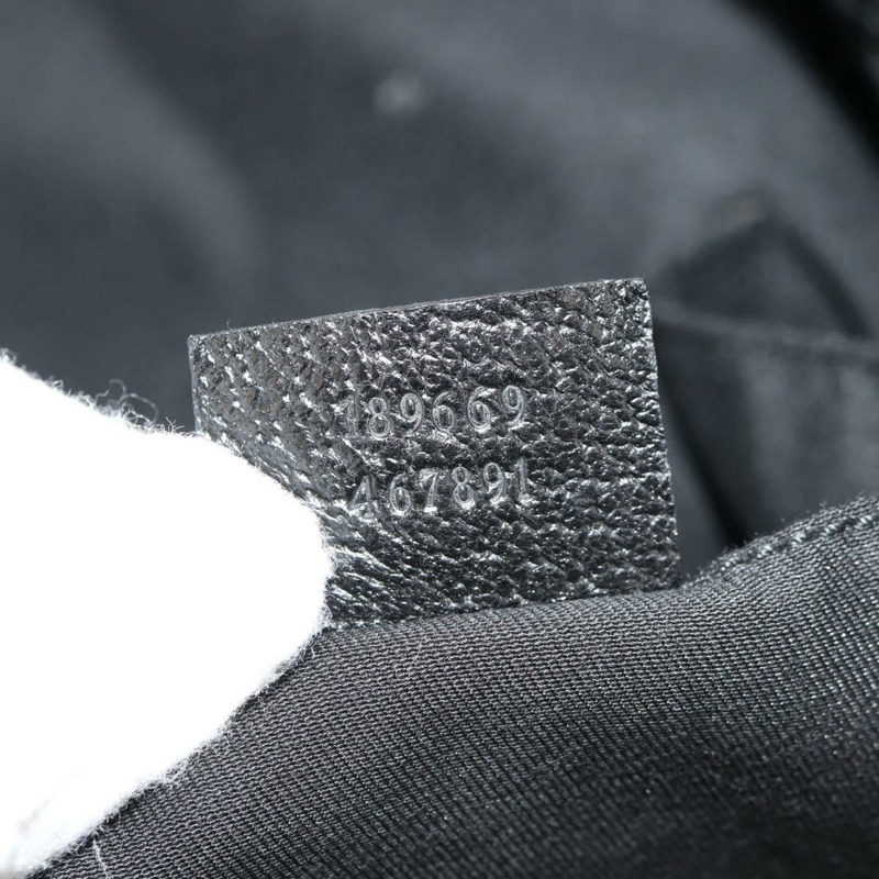 【日本直送】GUCCI GG帆布織帶雪莉酒系列手提包 黑色 189669 正品 149612V-10