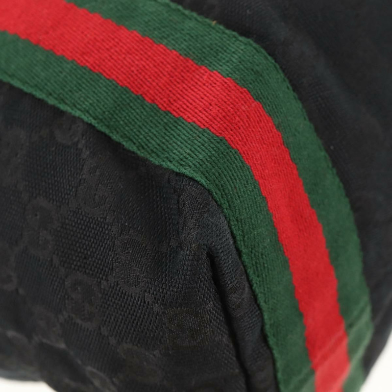 【日本直送】GUCCI GG帆布織帶雪莉酒系列手提包 黑色 189669 正品 149612V-14