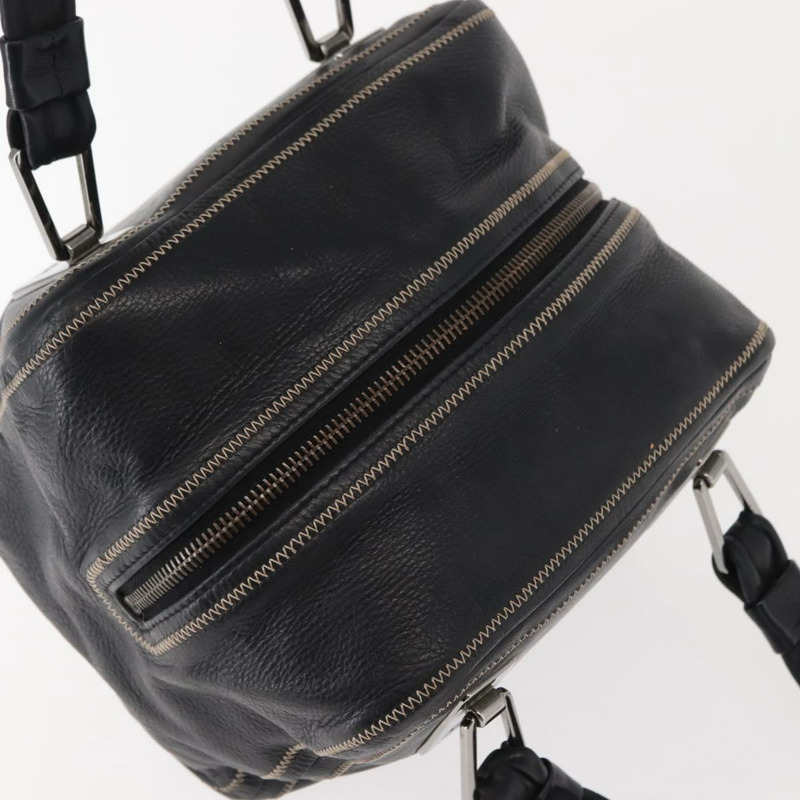 【日本直送】香奈兒 COCO 標誌手提包，黑色皮革，銀色雙C標誌，正品編號 149457-5