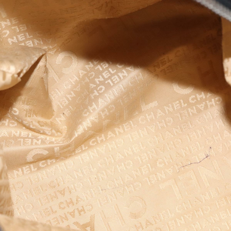 【日本直送】香奈兒 COCO 標誌手提包，黑色皮革，銀色雙C標誌，正品編號 149457-9