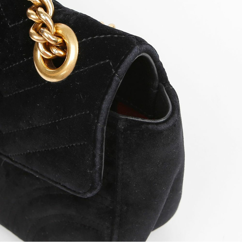 GUCCI GG Marmont 小號鏈條單肩斜背包 443497-2