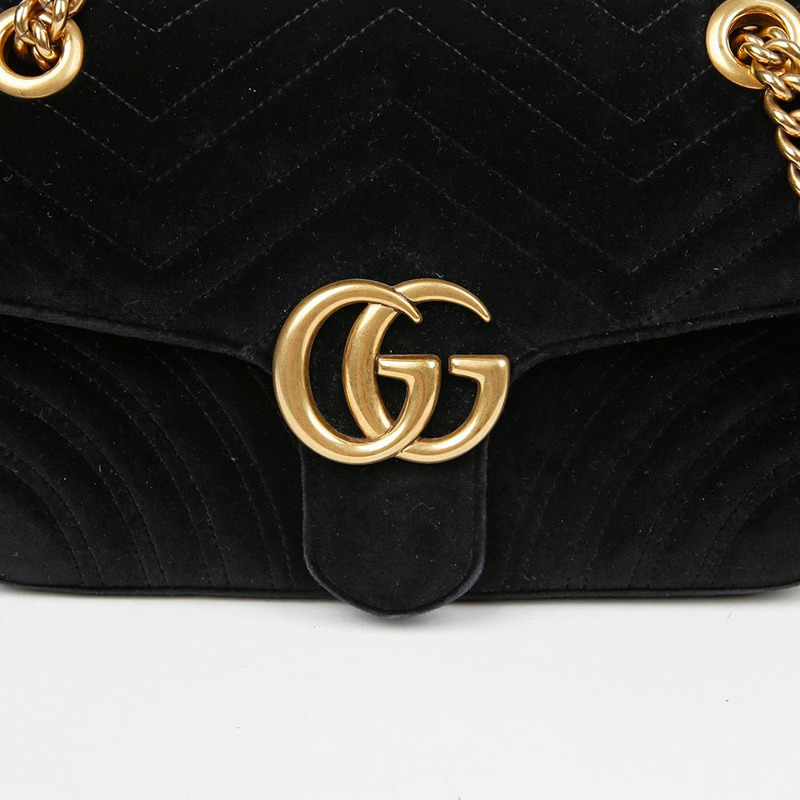GUCCI GG Marmont 小號鏈條單肩斜背包 443497-4