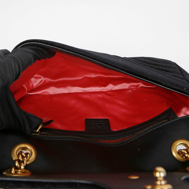 GUCCI GG Marmont 小號鏈條單肩斜背包 443497-13