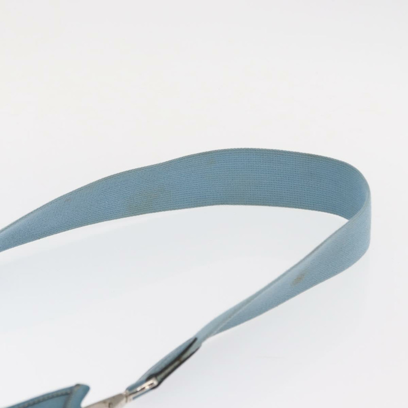 【日本直送】愛馬仕 Evelyn 2 PM 單肩包 皮革 藍色 銀色 正品 149578-7