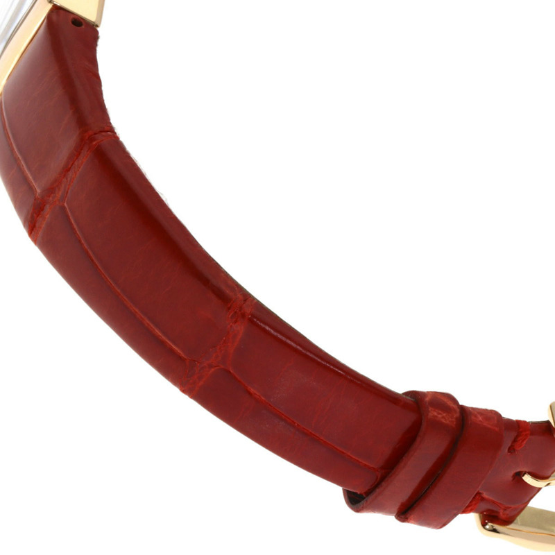 卡地亞 W6400356 Radonya SM 女士腕錶，18K 玫瑰金，皮革錶帶-8