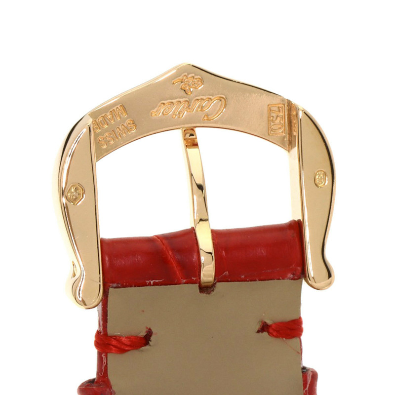 卡地亞 W6400356 Radonya SM 女士腕錶，18K 玫瑰金，皮革錶帶-12