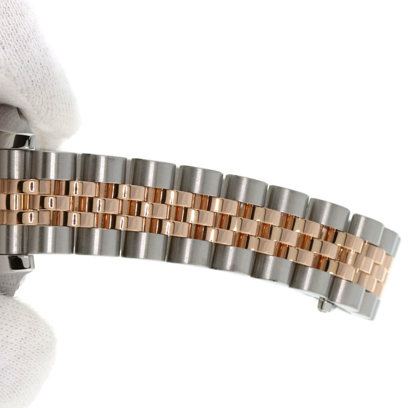 勞力士 179171G Datejust 10P 鑲鑽腕錶，精鋼及 18K 永恆玫瑰金材質，女款-8