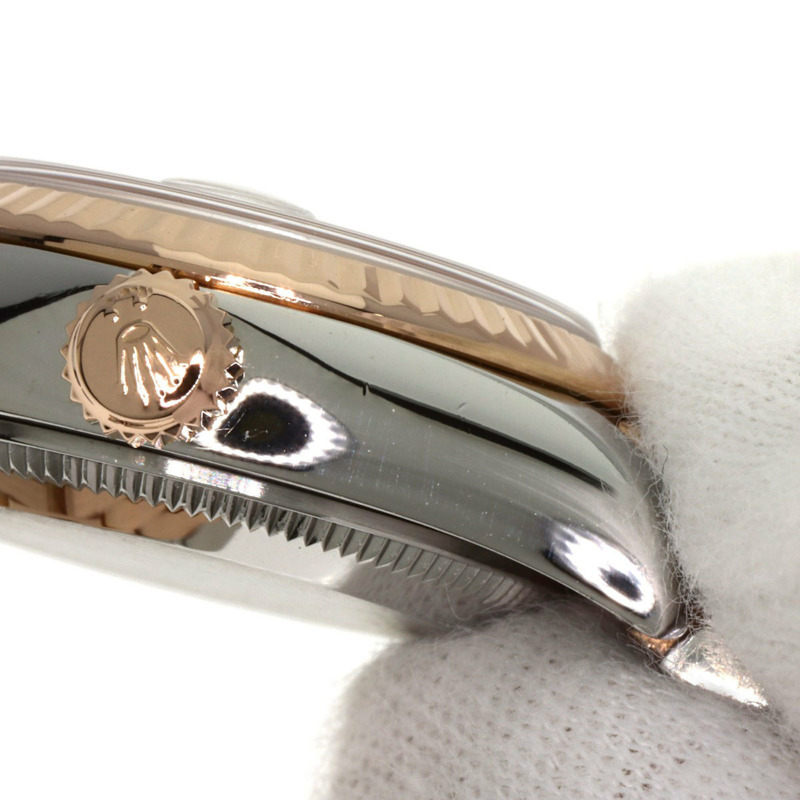 勞力士 179171G Datejust 10P 鑲鑽腕錶，精鋼及 18K 永恆玫瑰金材質，女款-10