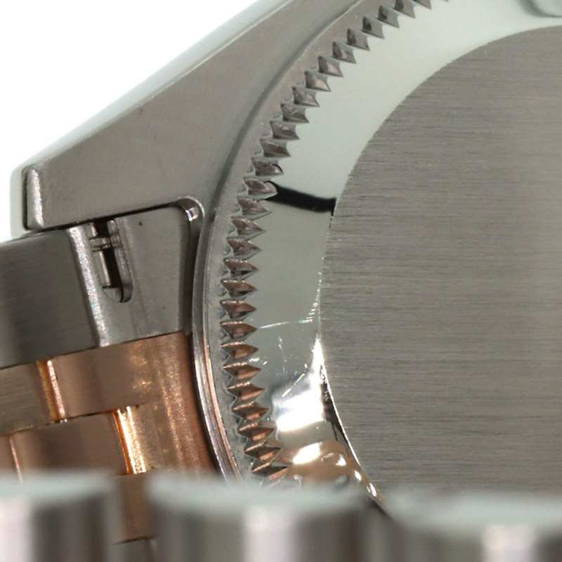 勞力士 179171G Datejust 10P 鑲鑽腕錶，精鋼及 18K 永恆玫瑰金材質，女款-17