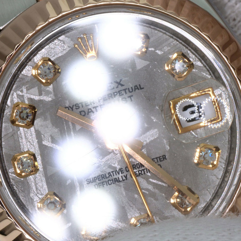 勞力士 179171G Datejust 10P 鑲鑽腕錶，精鋼及 18K 永恆玫瑰金材質，女款-21