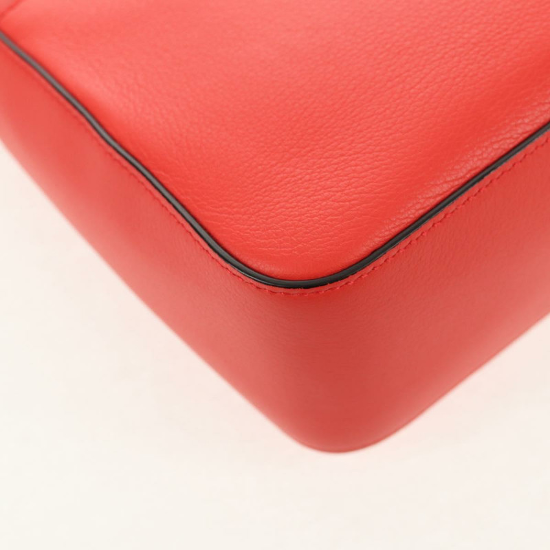 【日本直送】Salvatore Ferragamo Gancini 單背包，皮革材質，紅色金色，正品，貨號 145623V-16