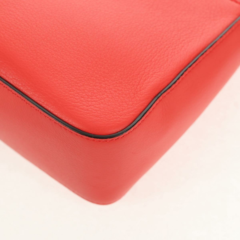 【日本直送】Salvatore Ferragamo Gancini 單背包，皮革材質，紅色金色，正品，貨號 145623V-17