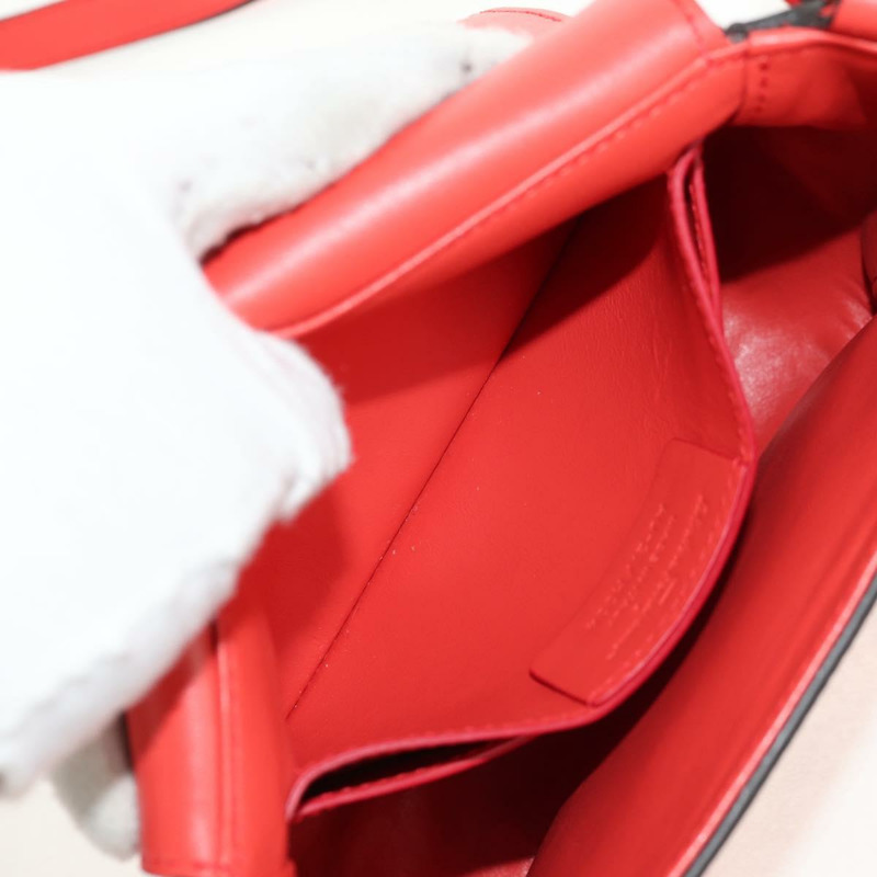 【日本直送】Salvatore Ferragamo Gancini 單背包，皮革材質，紅色金色，正品，貨號 145623V-23