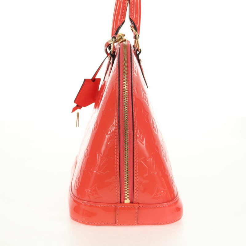 【日本直送】路易威登 Monogram Vernis Alma PM 手提包 玫瑰金 M90256 LV 正品 149485V-2