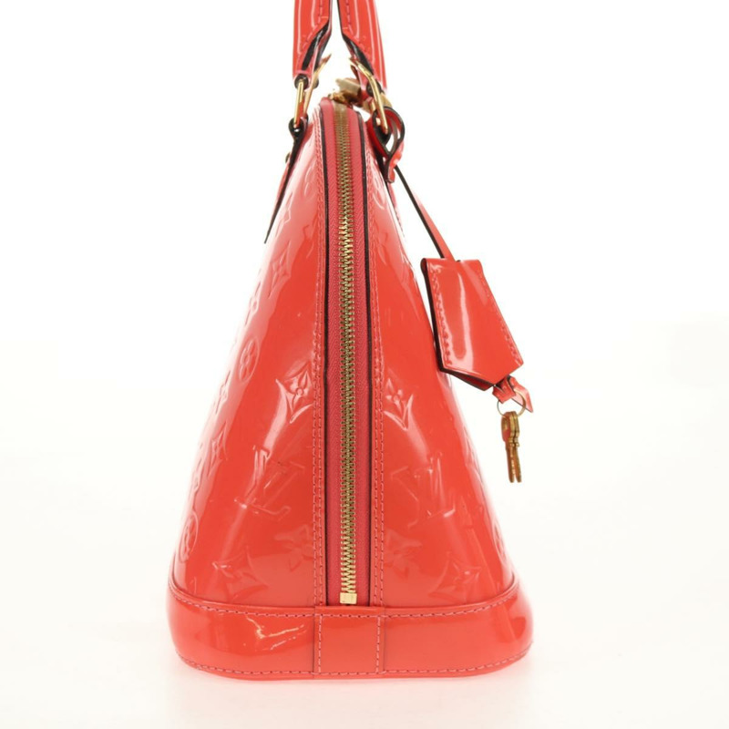 【日本直送】路易威登 Monogram Vernis Alma PM 手提包 玫瑰金 M90256 LV 正品 149485V-3