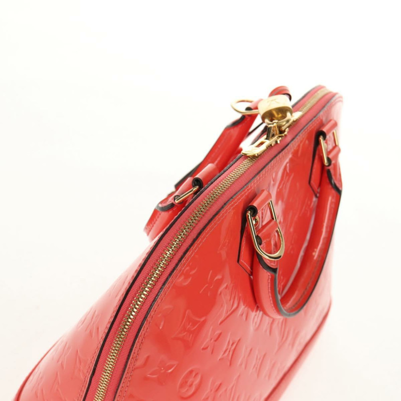 【日本直送】路易威登 Monogram Vernis Alma PM 手提包 玫瑰金 M90256 LV 正品 149485V-5