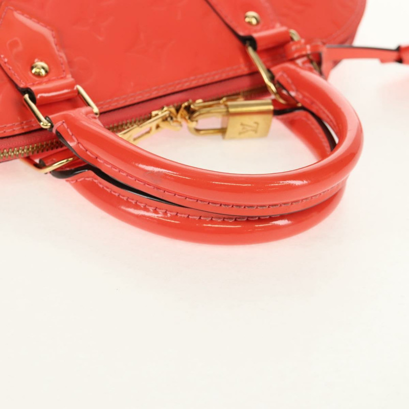 【日本直送】路易威登 Monogram Vernis Alma PM 手提包 玫瑰金 M90256 LV 正品 149485V-6