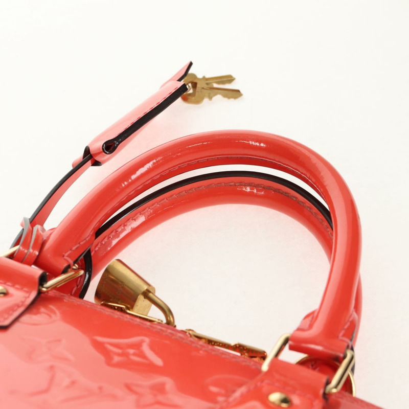 【日本直送】路易威登 Monogram Vernis Alma PM 手提包 玫瑰金 M90256 LV 正品 149485V-13