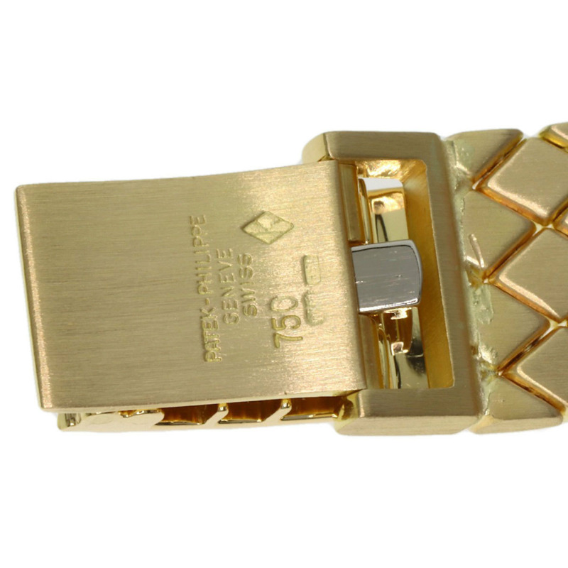 百達翡麗 4823 001 Calatrava 女士腕錶，18K黃金鑲鑽錶圈-9