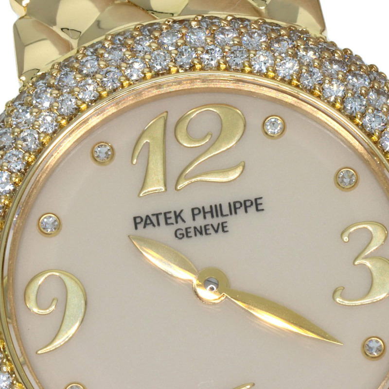 百達翡麗 4823 001 Calatrava 女士腕錶，18K黃金鑲鑽錶圈-20