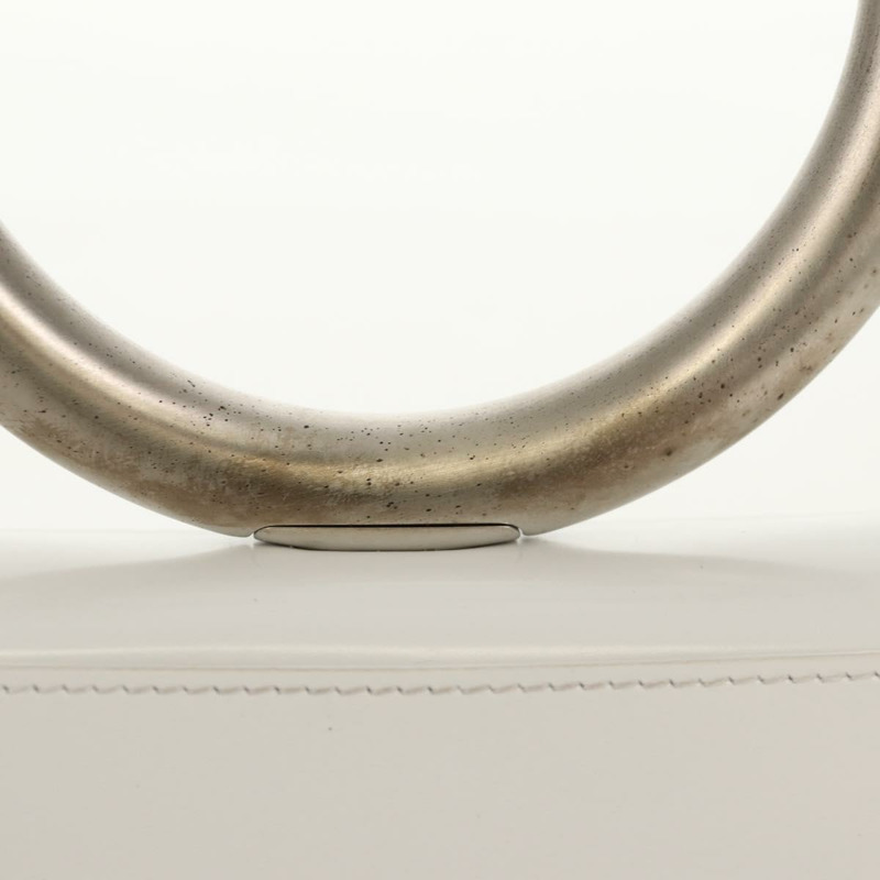 【日本直送】Salvatore Ferragamo 白色銀色皮革手拿包（正品）150881AV-2