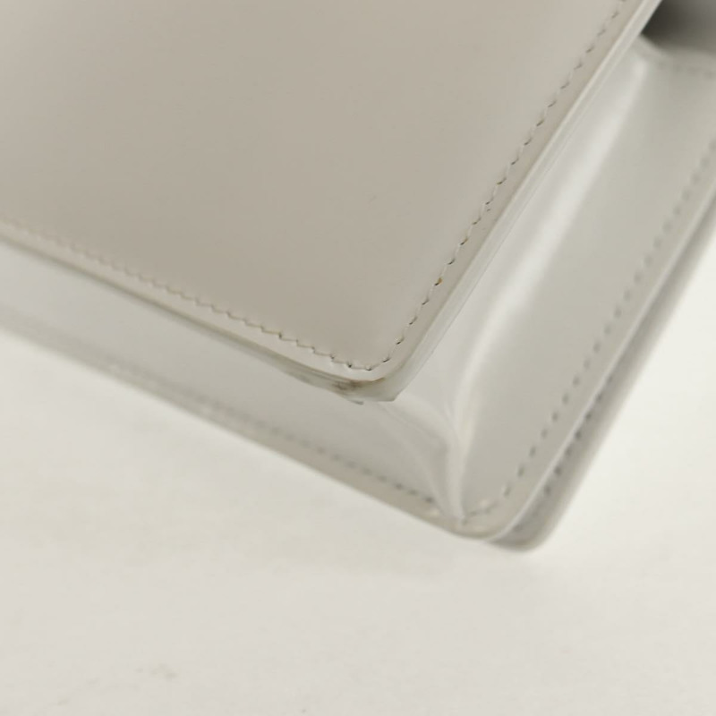 【日本直送】Salvatore Ferragamo 白色銀色皮革手拿包（正品）150881AV-8