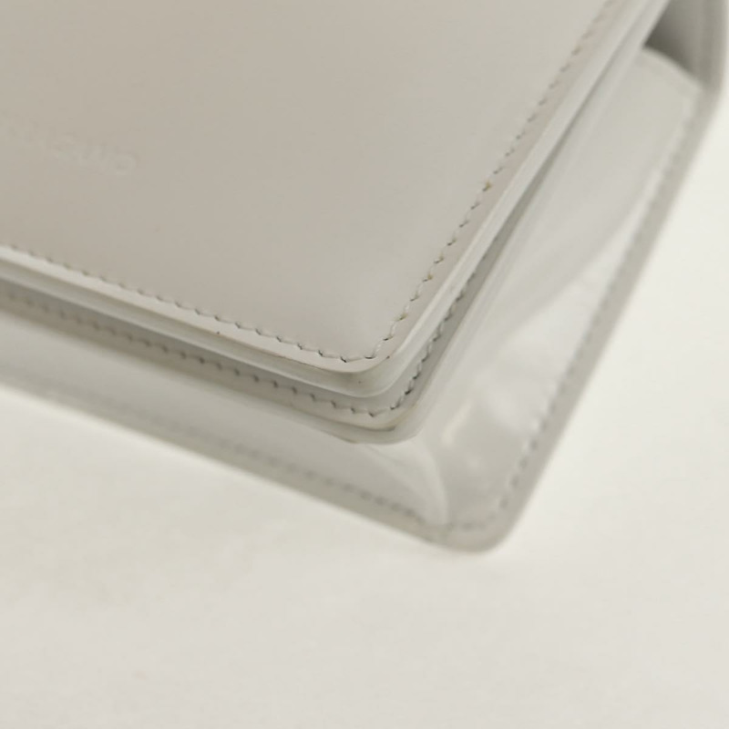 【日本直送】Salvatore Ferragamo 白色銀色皮革手拿包（正品）150881AV-15