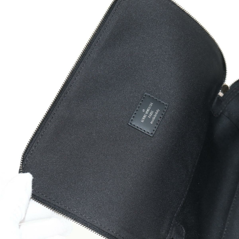 【日本直送】路易威登 Monogram Eclipse Cube Derangemont MM 手拿包 M44698 LV Auth 150909AM-17