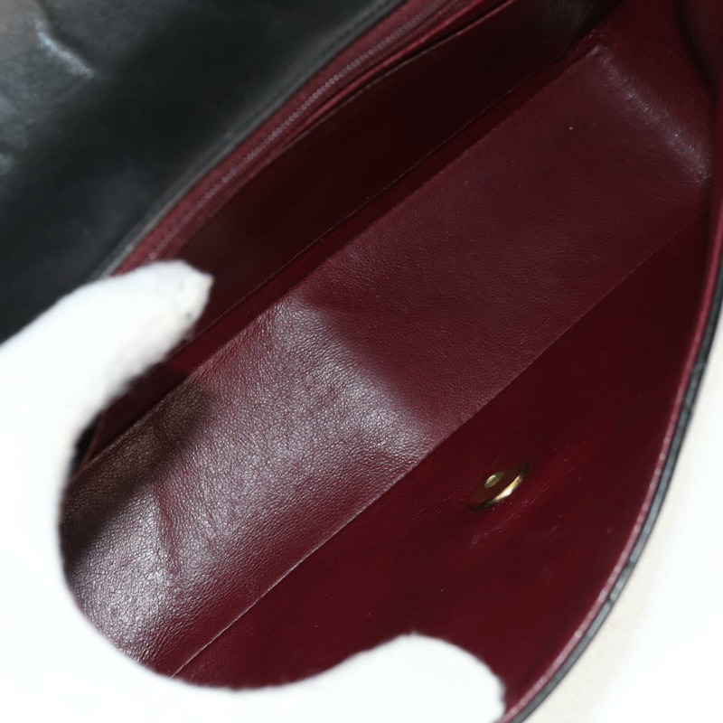 【日本直送】香奈兒 (CHANEL) 絎縫鏈條 Diana 單肩包，羊皮材質，黑色，金色雙 C 標誌，正品編號 147913V-9