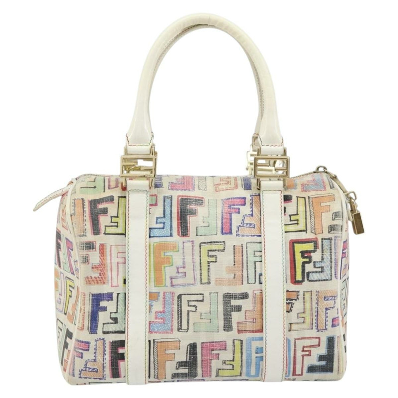 【日本直送】FENDI Zucca帆布手提包 PVC 多色金色 正品 152378V-1