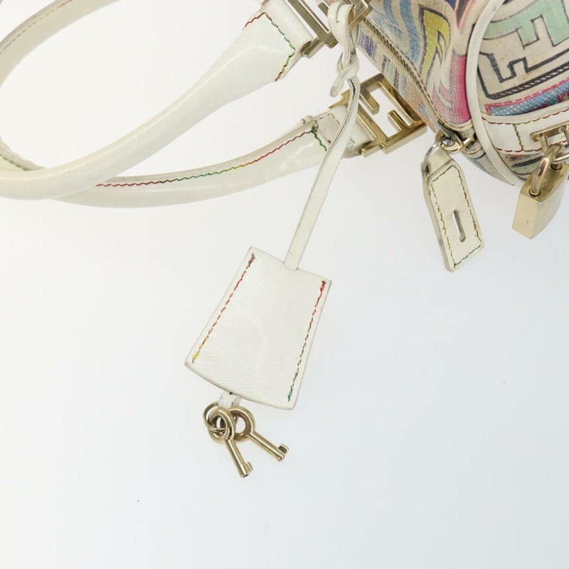 【日本直送】FENDI Zucca帆布手提包 PVC 多色金色 正品 152378V-8