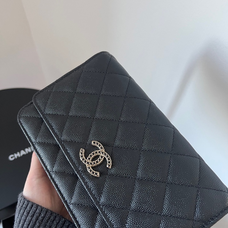 Chanel 23A黑金黑鑽荔枝皮 配件齊全 晶片款🔥-2