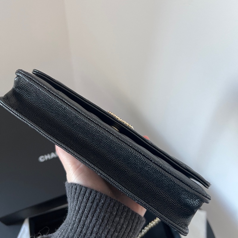 Chanel 23A黑金黑鑽荔枝皮 配件齊全 晶片款🔥-5