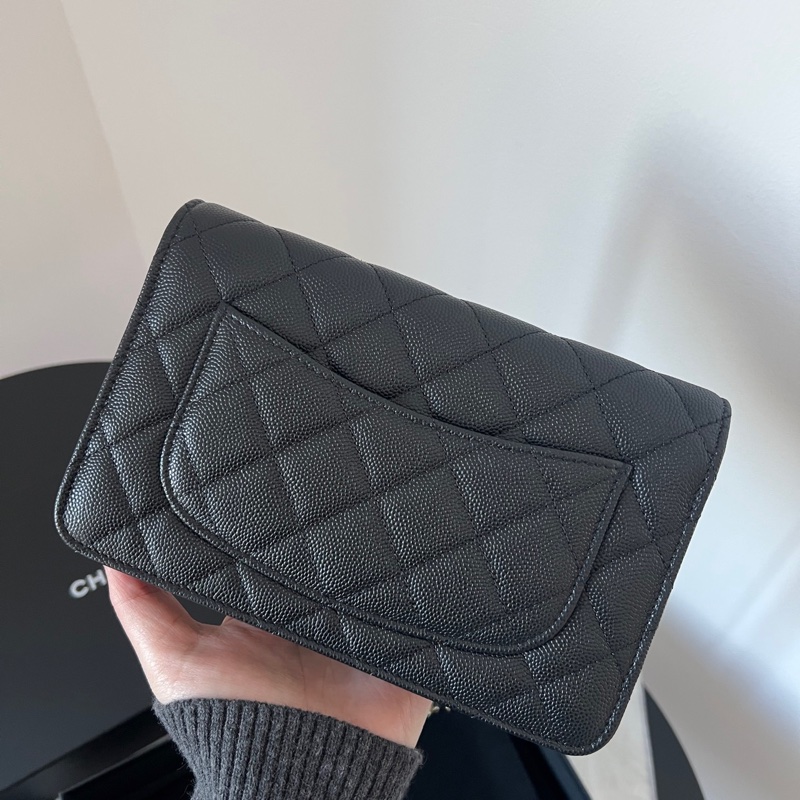 Chanel 23A黑金黑鑽荔枝皮 配件齊全 晶片款🔥-7