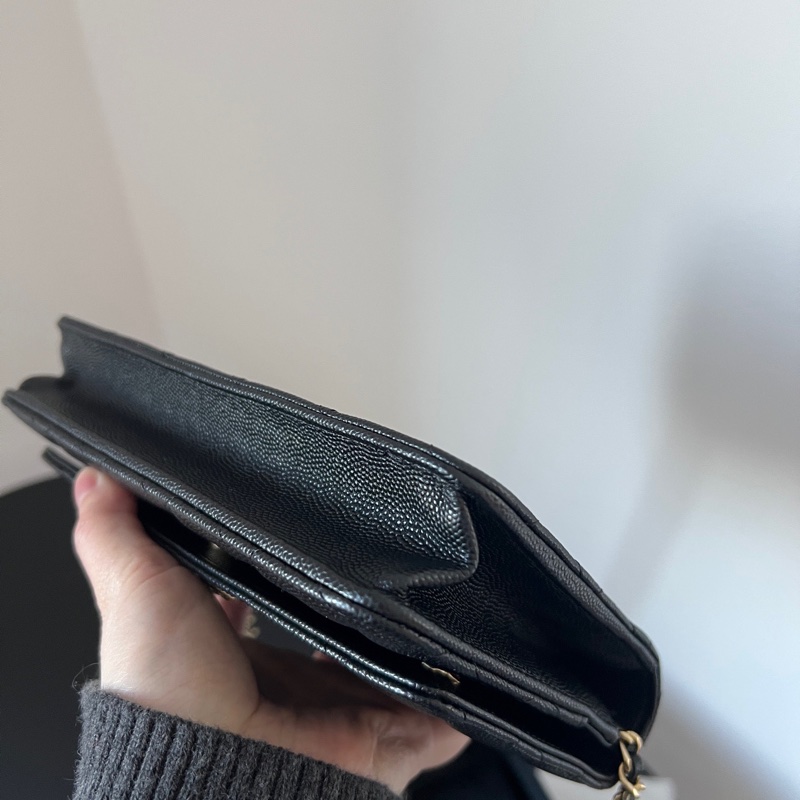 Chanel 23A黑金黑鑽荔枝皮 配件齊全 晶片款🔥-8