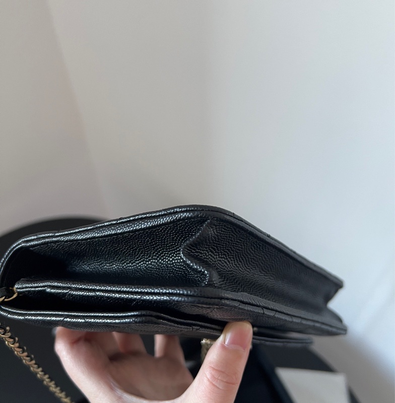 Chanel 23A黑金黑鑽荔枝皮 配件齊全 晶片款🔥-9