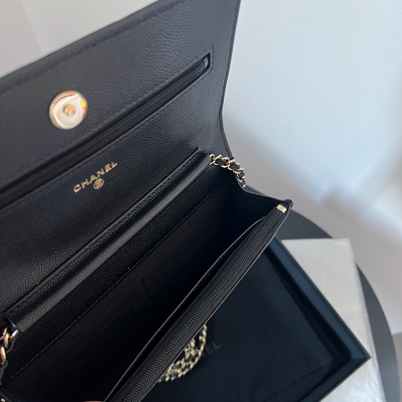 Chanel 23A黑金黑鑽荔枝皮 配件齊全 晶片款🔥-12