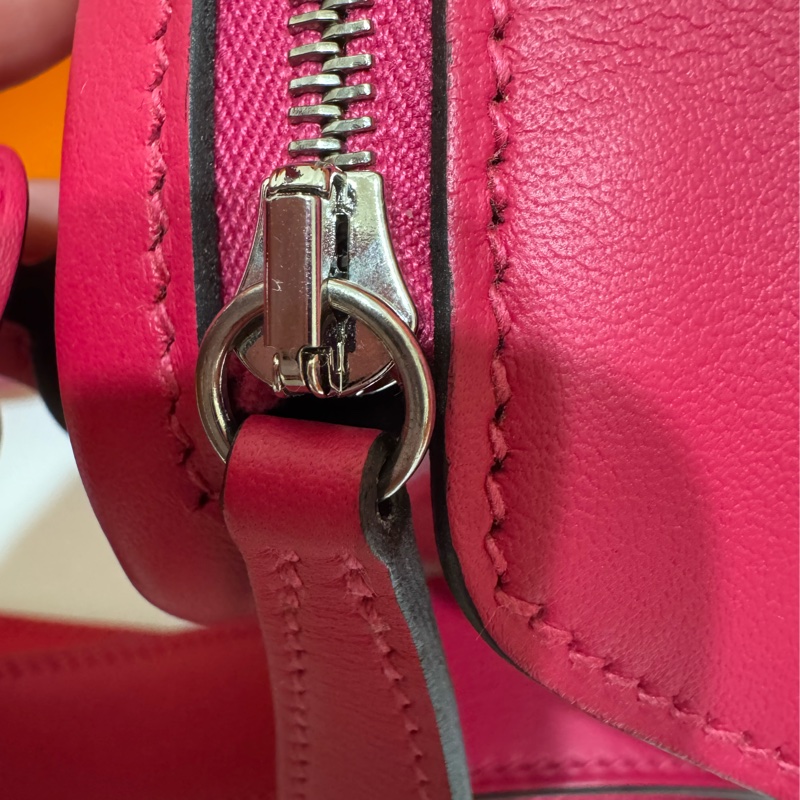 Hermes Mini Lindy Rose maxico 銀釦 💕🩷 超甜美 內裡招財紅色-6