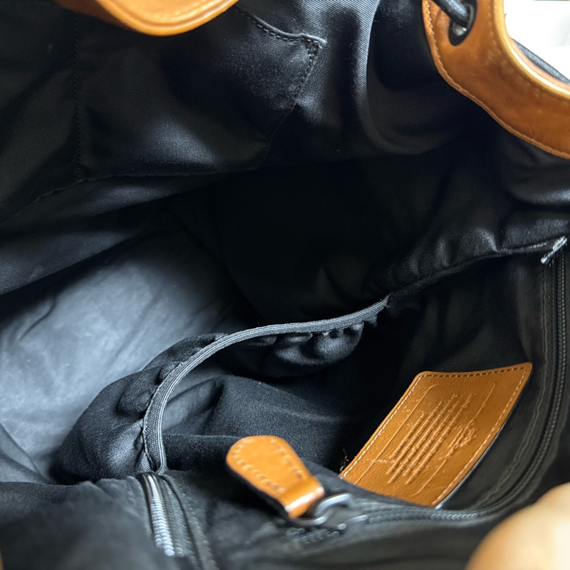 二手 COACH 牛皮後背包 公事包 辦公包 精品包 雙肩包 男用包-8