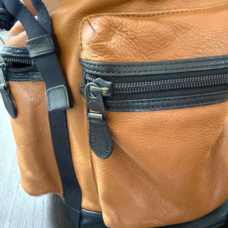 二手 COACH 牛皮後背包 公事包 辦公包 精品包 雙肩包 男用包-18