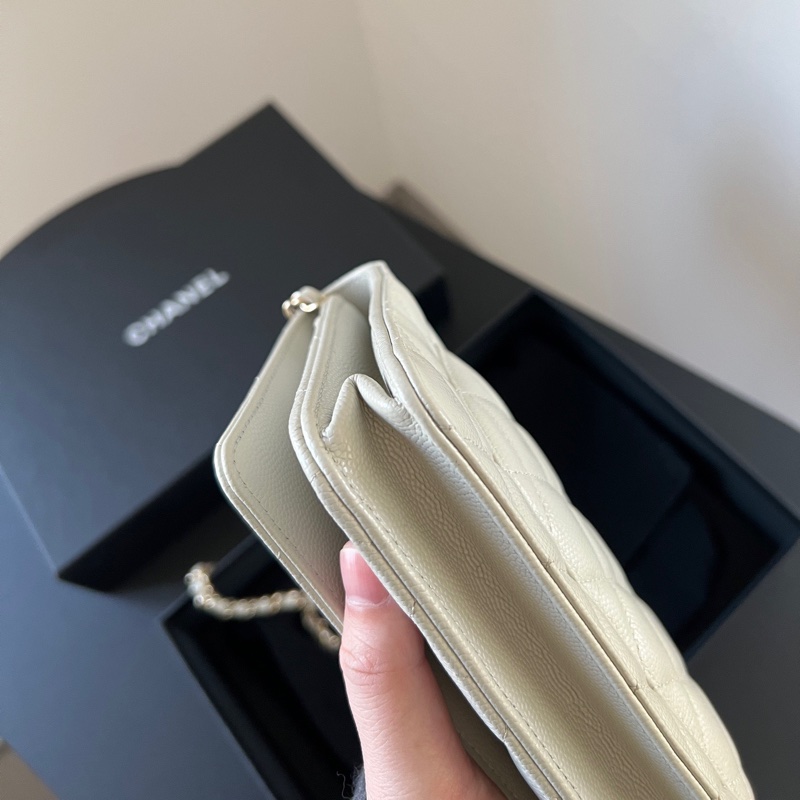 ❀ Chanel 24S 淺灰色WOC雕花扣-7