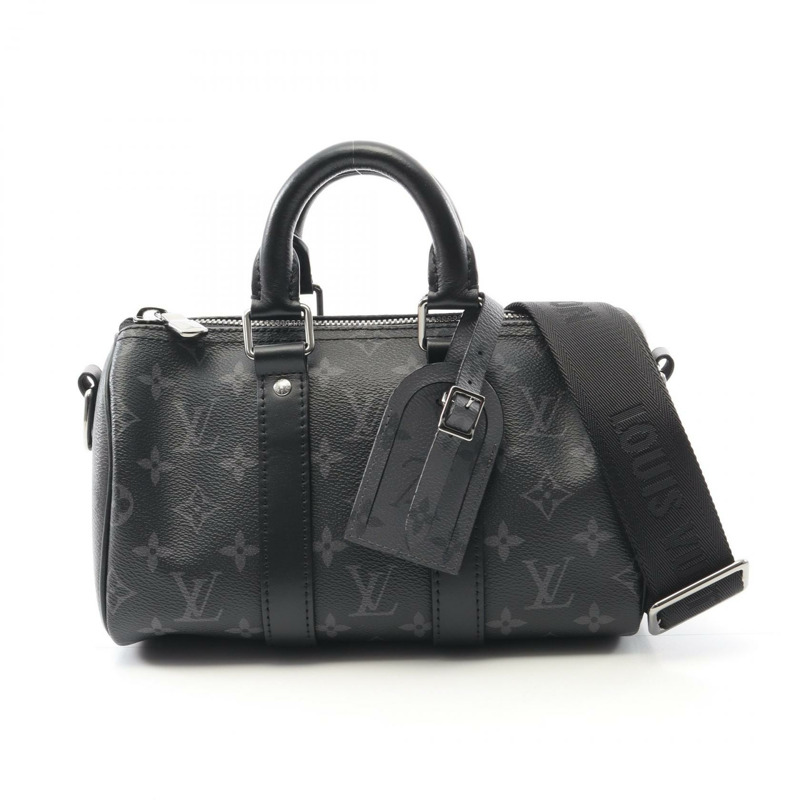 路易威登 Keepall Bandouliere 25 手提包 M46271 Monogram Eclipse 反轉 LV-0