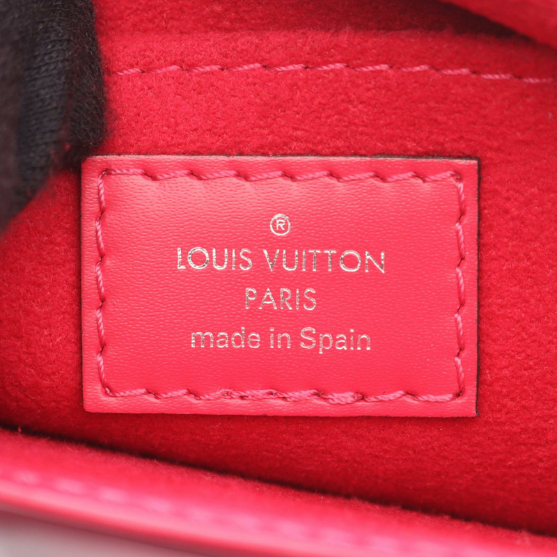 路易威登 Petit Sac Plat 斜背包 M80168 Epi 玫瑰色 Epi 皮革 二手-3