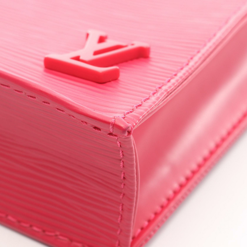 路易威登 Petit Sac Plat 斜背包 M80168 Epi 玫瑰色 Epi 皮革 二手-8