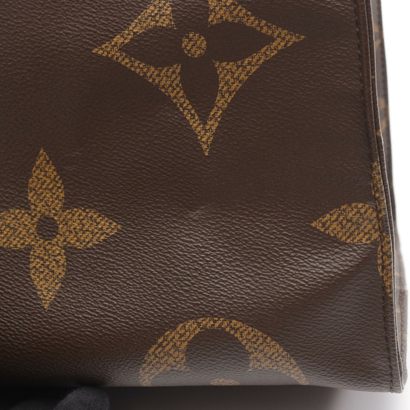 路易威登 On-the-go GM 手提單肩包 M44576 Monogram Giant Reverse 棕色-5